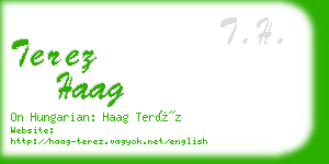 terez haag business card